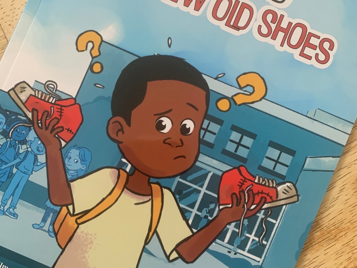 Idrees and the New Old Shoes by Hoda Elmasry illustrated by Tiemoko Sylla